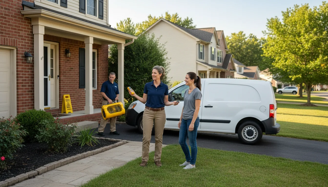 Water restoration image for Dehumidification And Cleanup Services in Columbus, IN